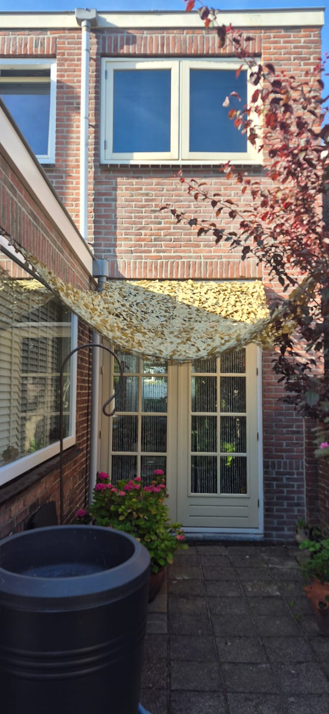 Customer photo review of Beige camouflagenet