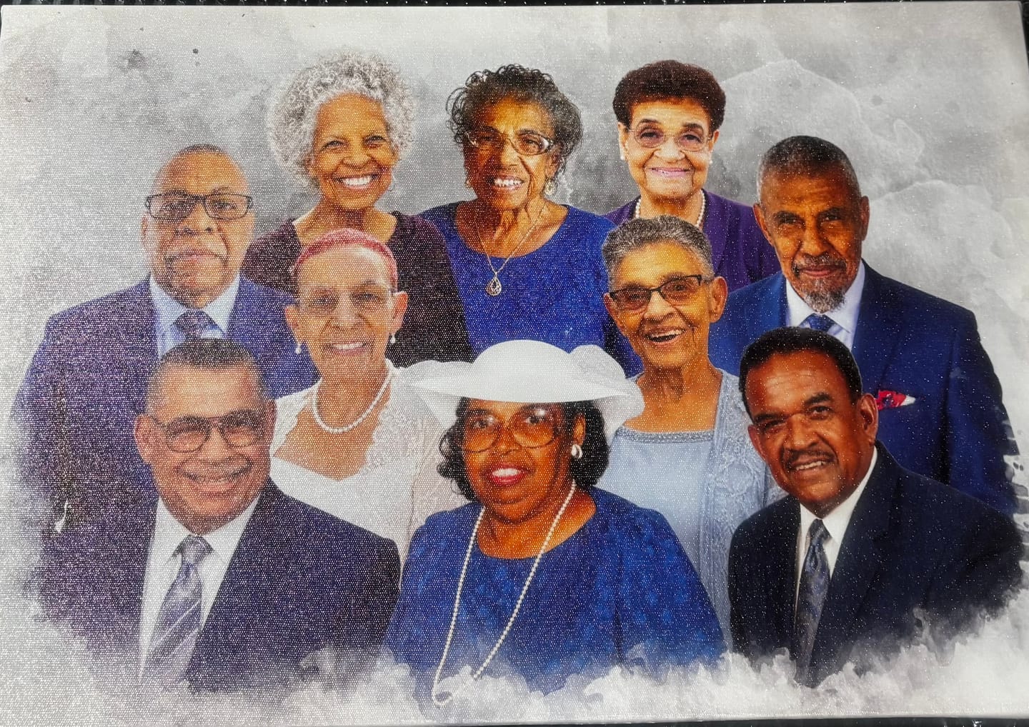 Customer photo review of Add Loved One to Photo, Family Portrait From Different Photos, Combine Photos Canvas, Christmas Gift, Memorial Gift for Dad Mom, Add Passed Away