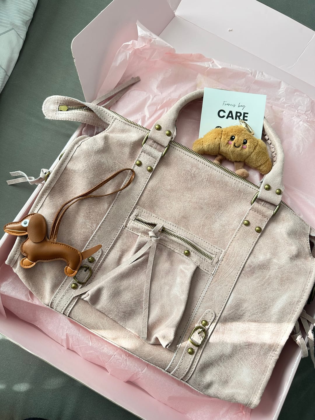 Customer photo review of It girl bag vanilla pink
