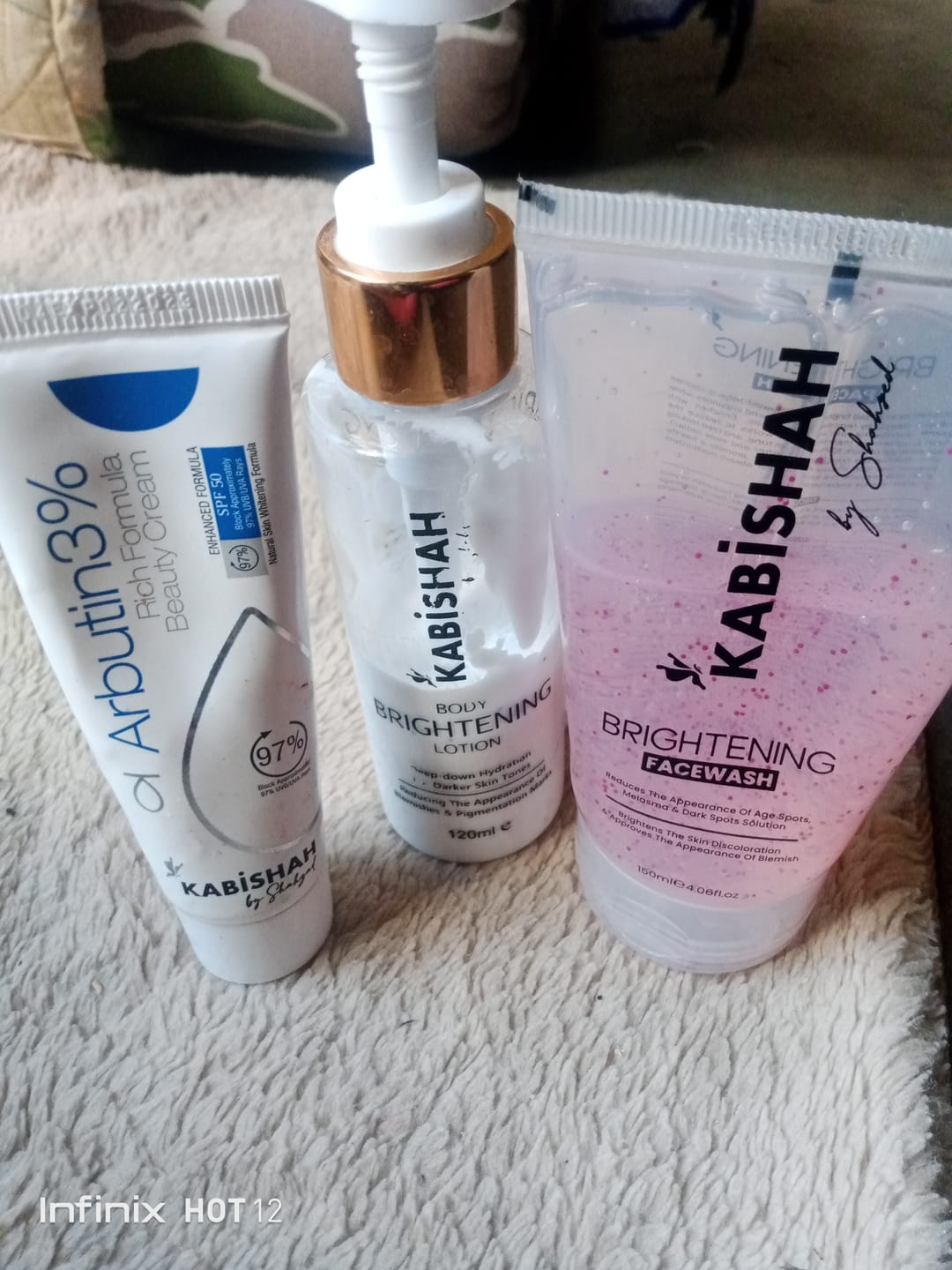 Customer photo review of Arbutin Glowing Bundle
