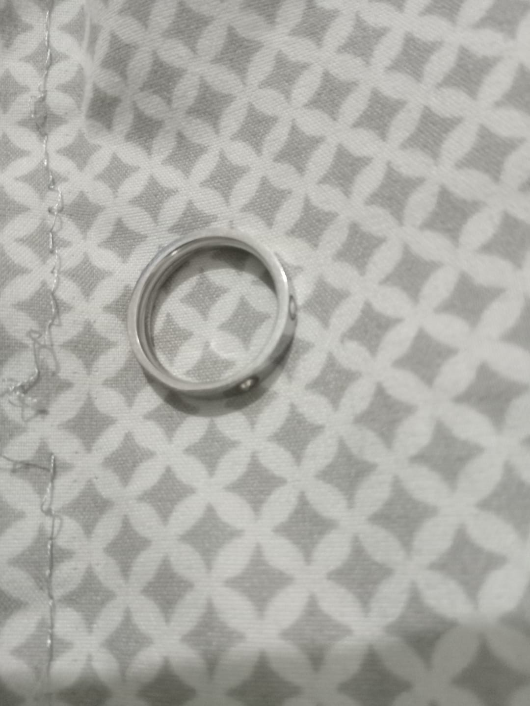 Customer photo review of Elegant Diamond Silver Band Ring