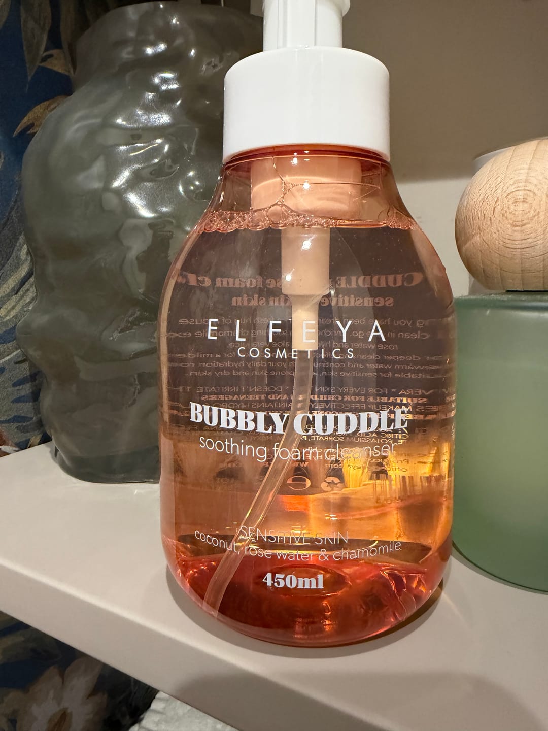 Customer photo review of Bubbly Cuddle Mousse Cleanser with prebiotics  and chamomile