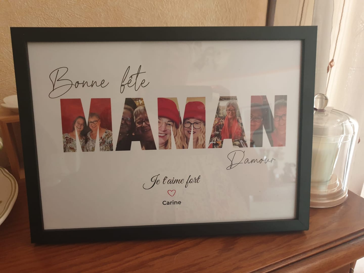 Customer photo review of Bonne fête Maman - Affiche Personnalisée
