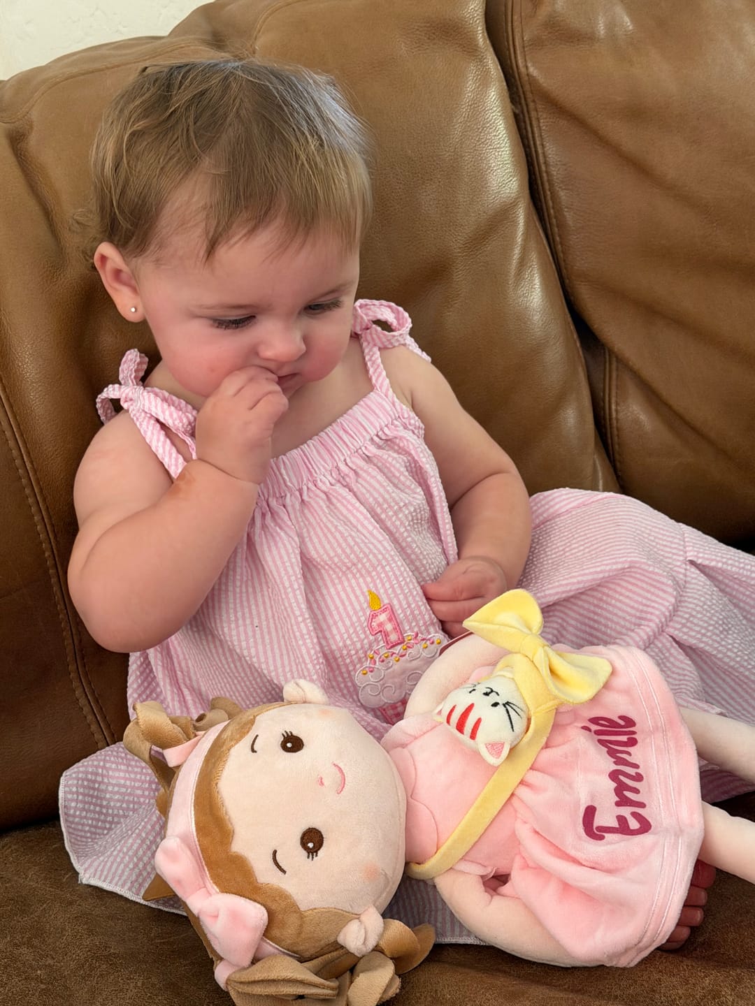Customer photo review of Personalized Milly Girl & Her Pet