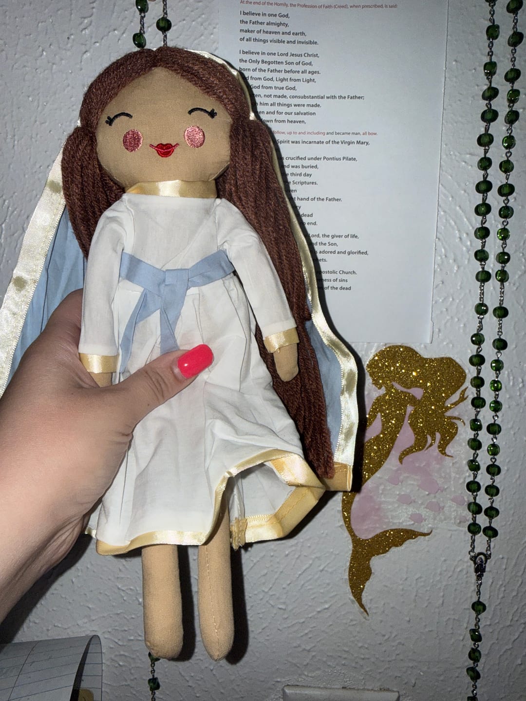 Customer photo review of Blessed Mother Rag Doll