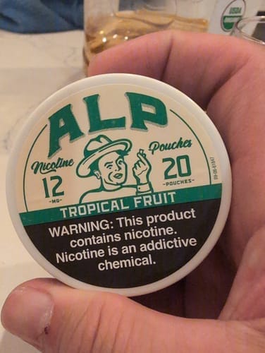 Customer photo review of Tropical Fruit Nicotine Pouches