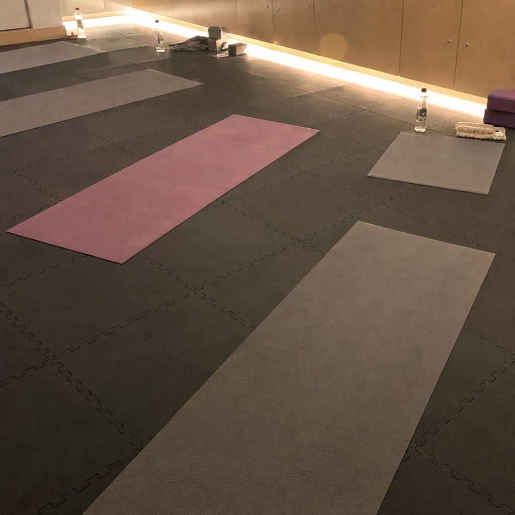 Customer photo review of 16mm Interlocking Rubber Gym Tiles | 500mm × 500mm | EN 13893 Certified | Commercial Grade