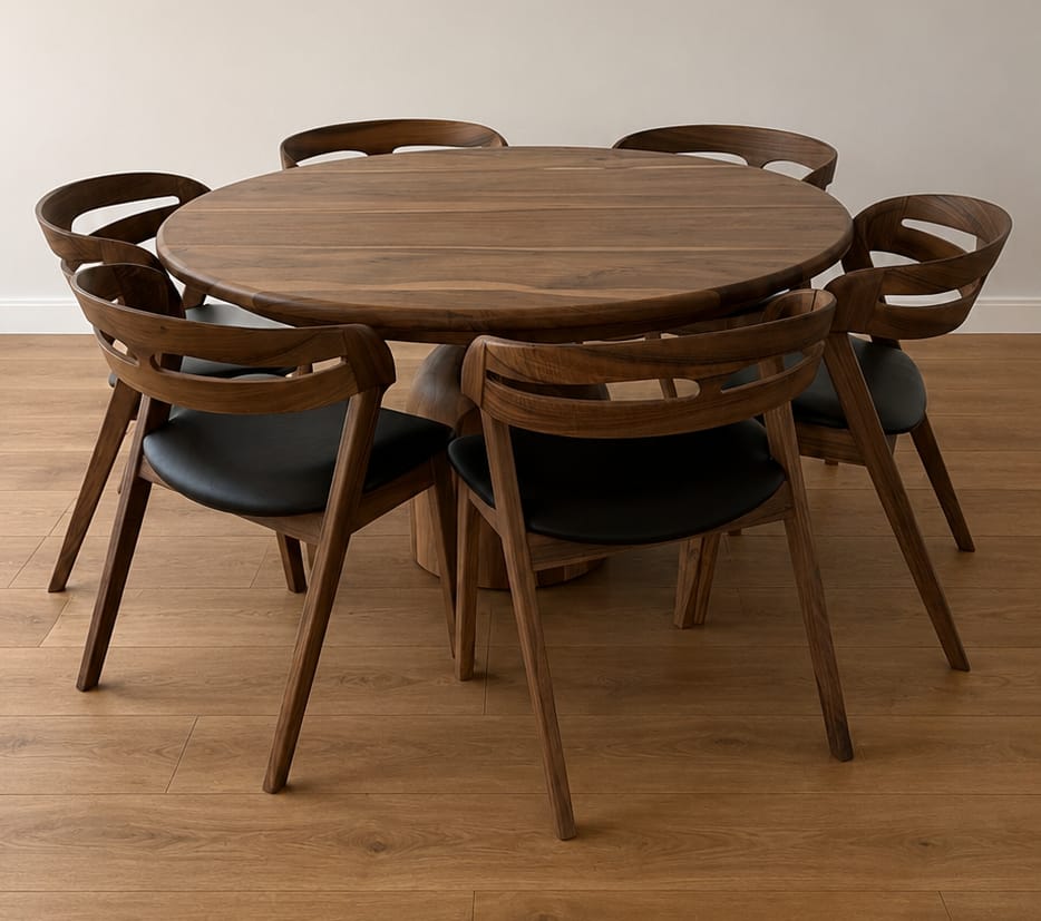 Customer photo review of Creo Walnut Dining Chair