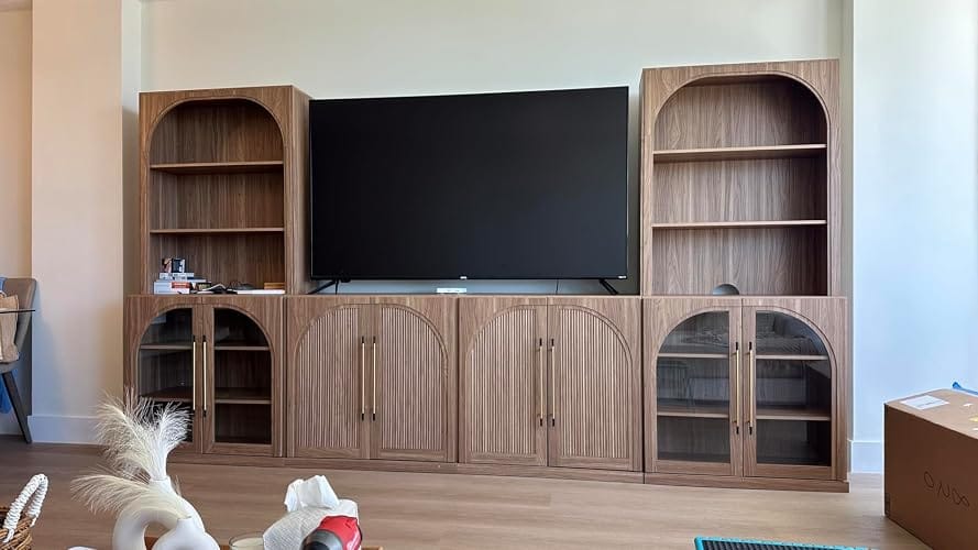Customer photo review of Jagger Modular TV Wall Unit with Storage (6-Piece)
