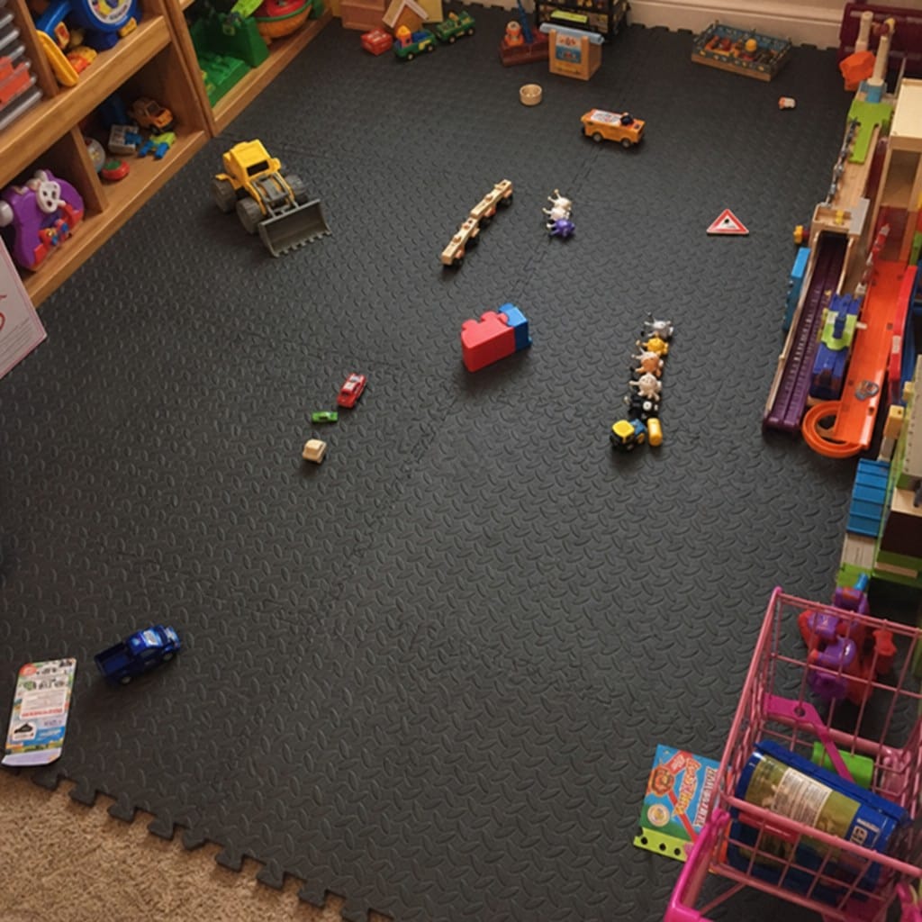 Customer photo review of Anti Fatigue Gym Mats UK | EVA Interlocking Tiles | 610mm