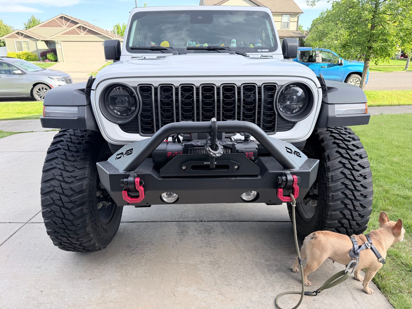 Customer photo review of OPENROAD 13,500lbs electric winch with Synthetic Rope - Panther Series 3S