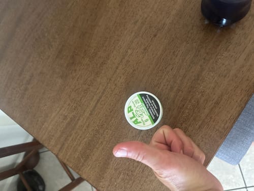 Customer photo review of Spearmint Nicotine Pouches