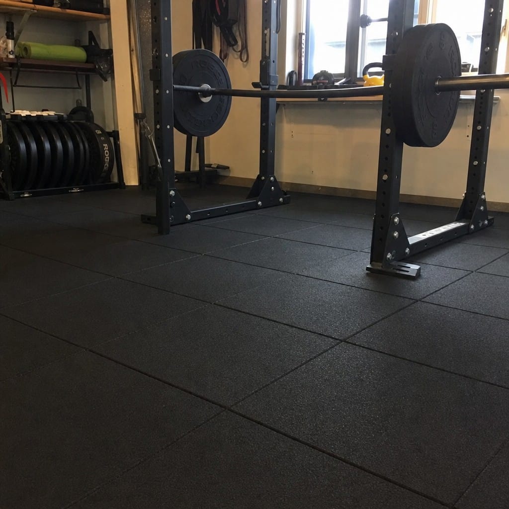 Customer photo review of 30mm Rubber Gym Tiles | Olympic Lifting & CrossFit | 200kg+ Drop Rated