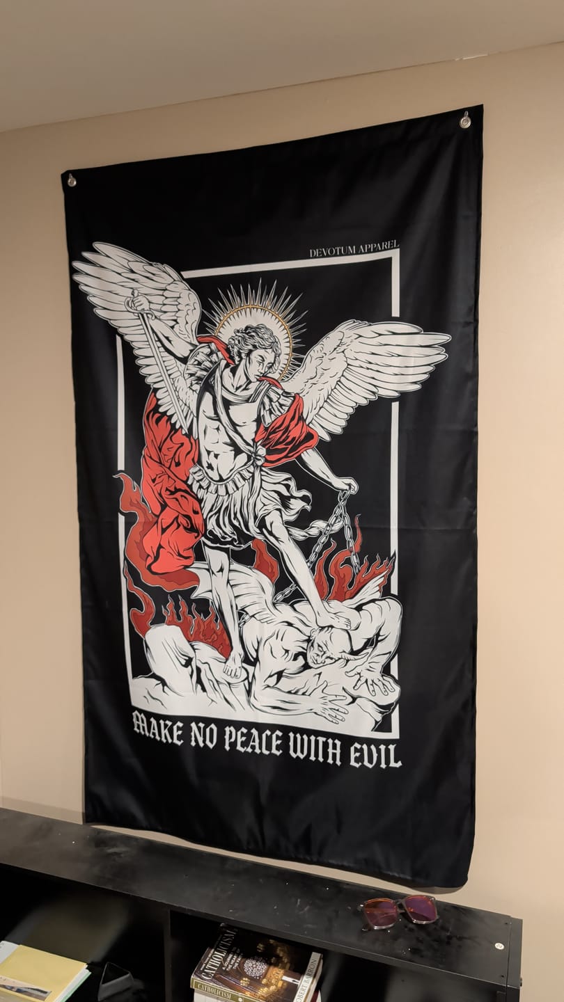 Customer photo review of Archangel Michael Flag