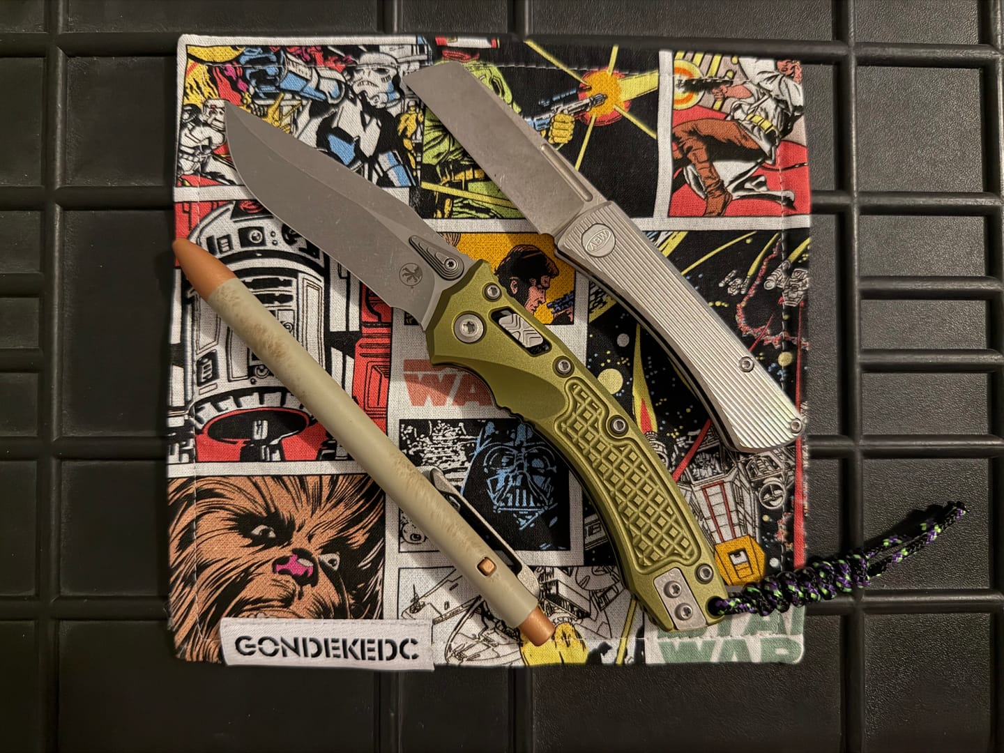Customer photo review of ABW Slip Joint 2.25" – Straight Milled Titanium, MagnaCut Stonewash Wharncliffe – Made in USA
