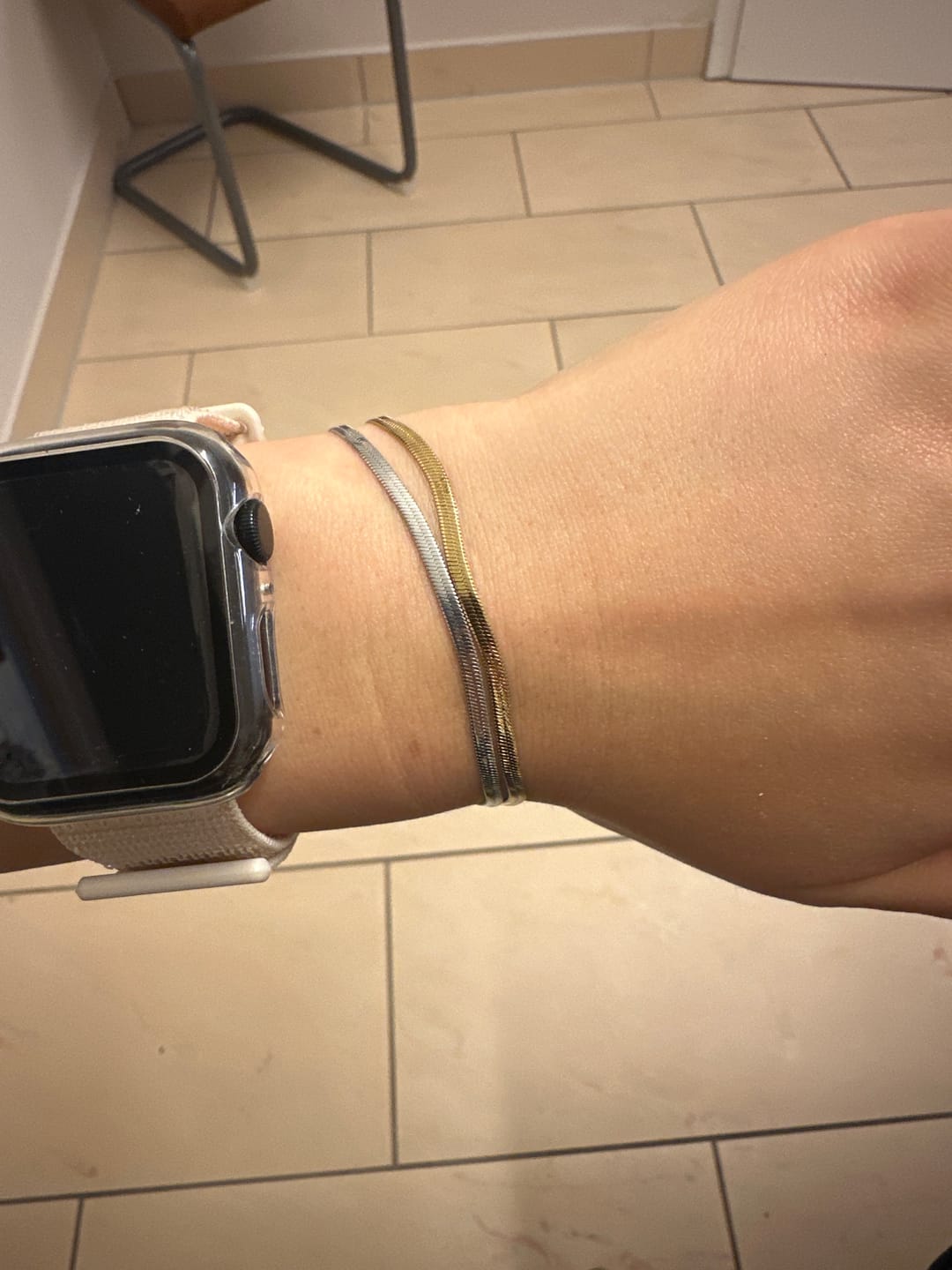 Customer photo review of Lily Gold/Silver Bracelet