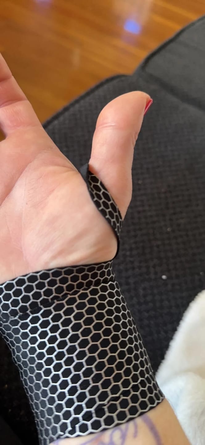 Customer photo review of Ultra-Thin Sport Wrist Guard