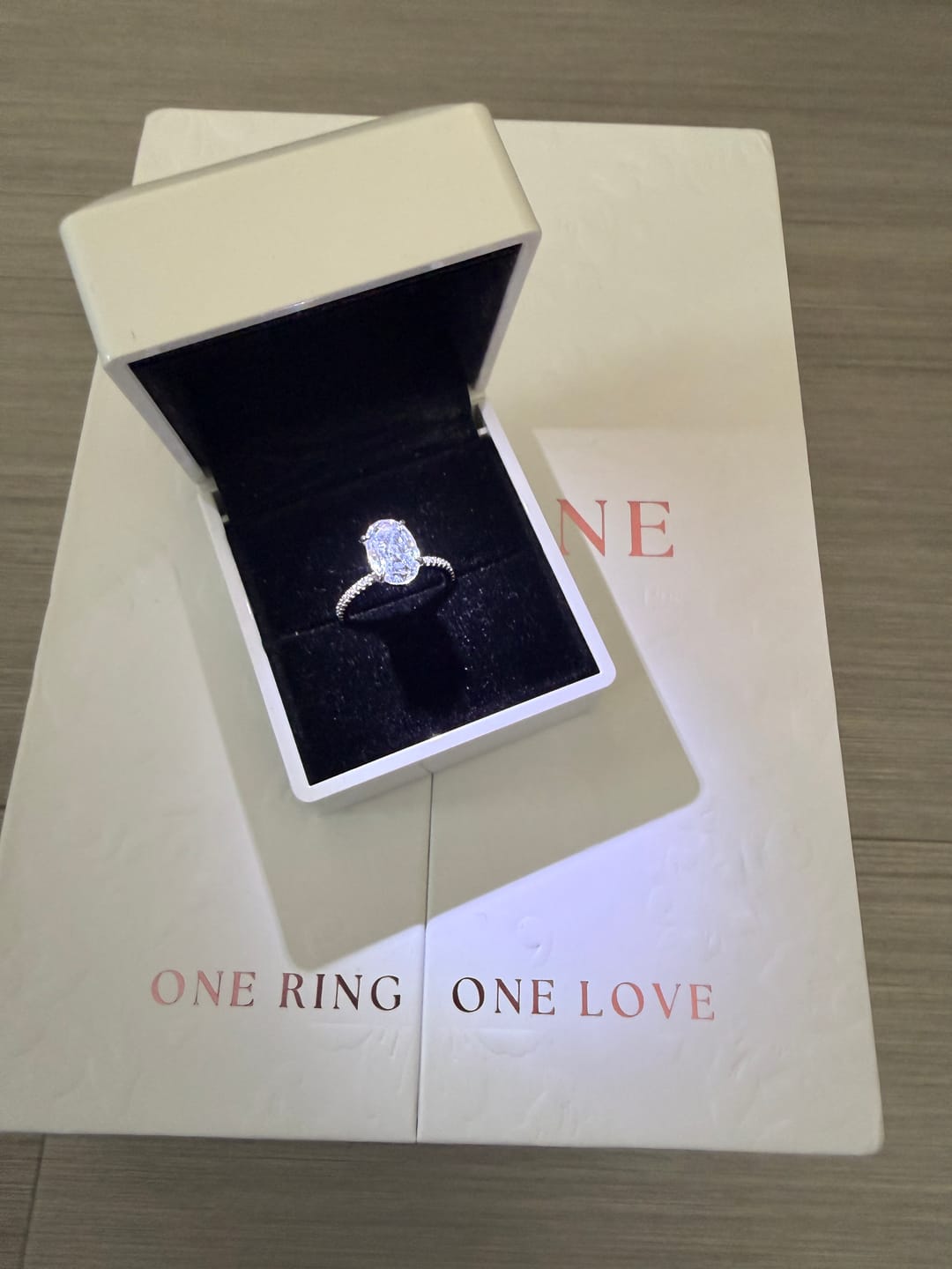 Customer photo review of Oval Promise Silver