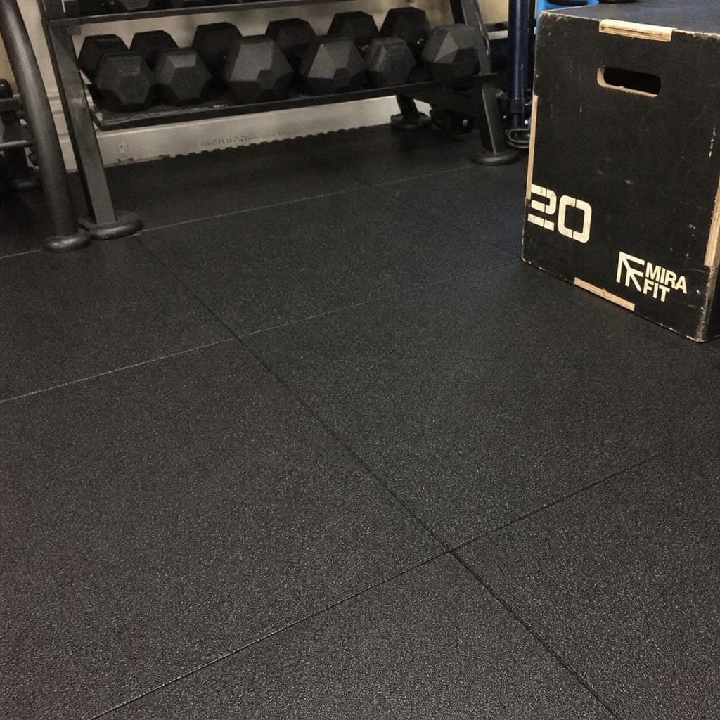Customer photo review of Interlocking Gym Tiles UK | 17mm Rubber Gym Mats | 80kg Drop Rated