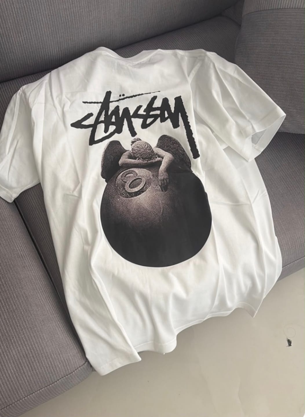Customer photo review of STUSSY | חולצה קצרה - White 4
