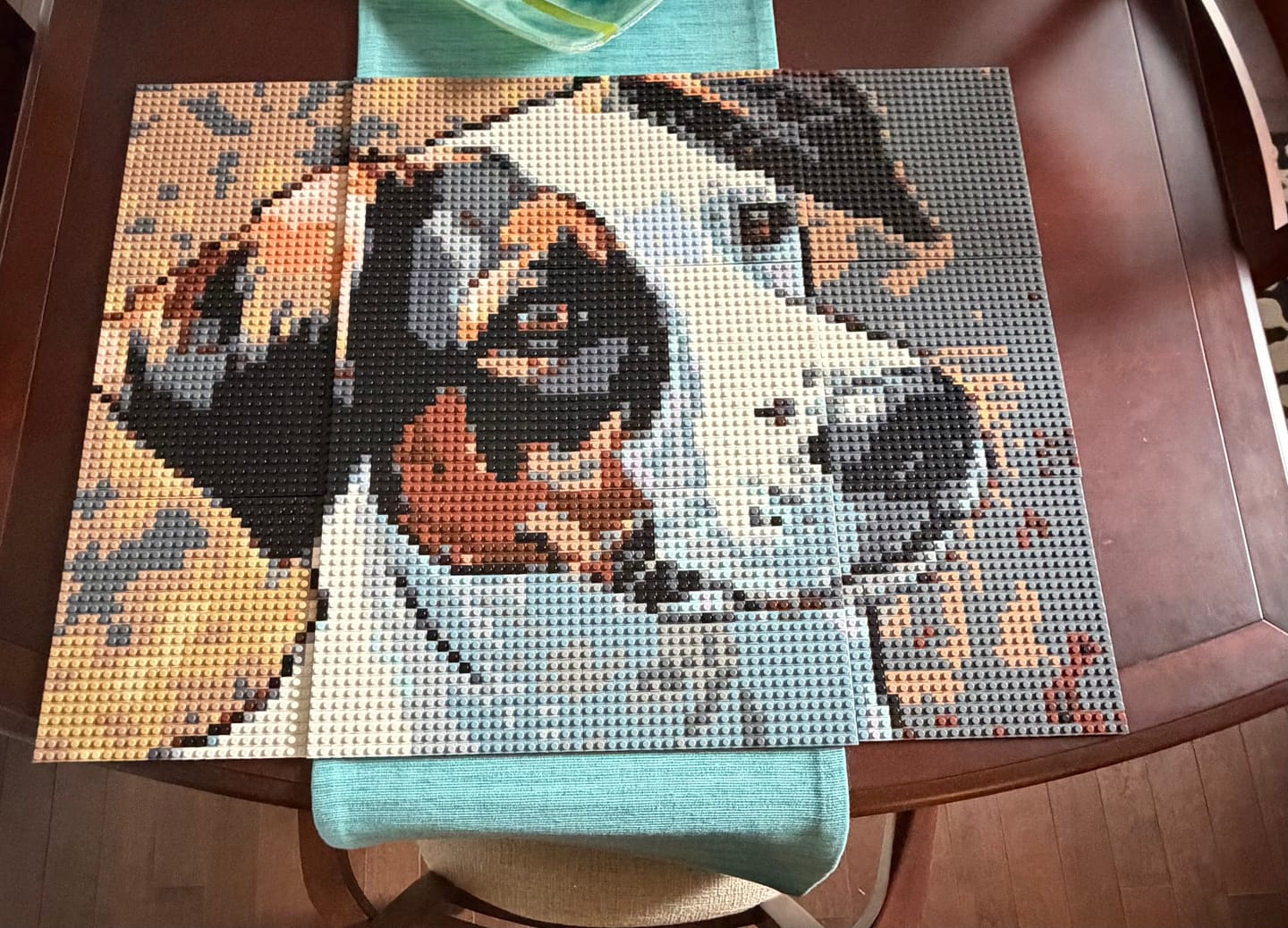 Customer photo review of Custom Design Brick Mosaic - 3x4 baseplates
