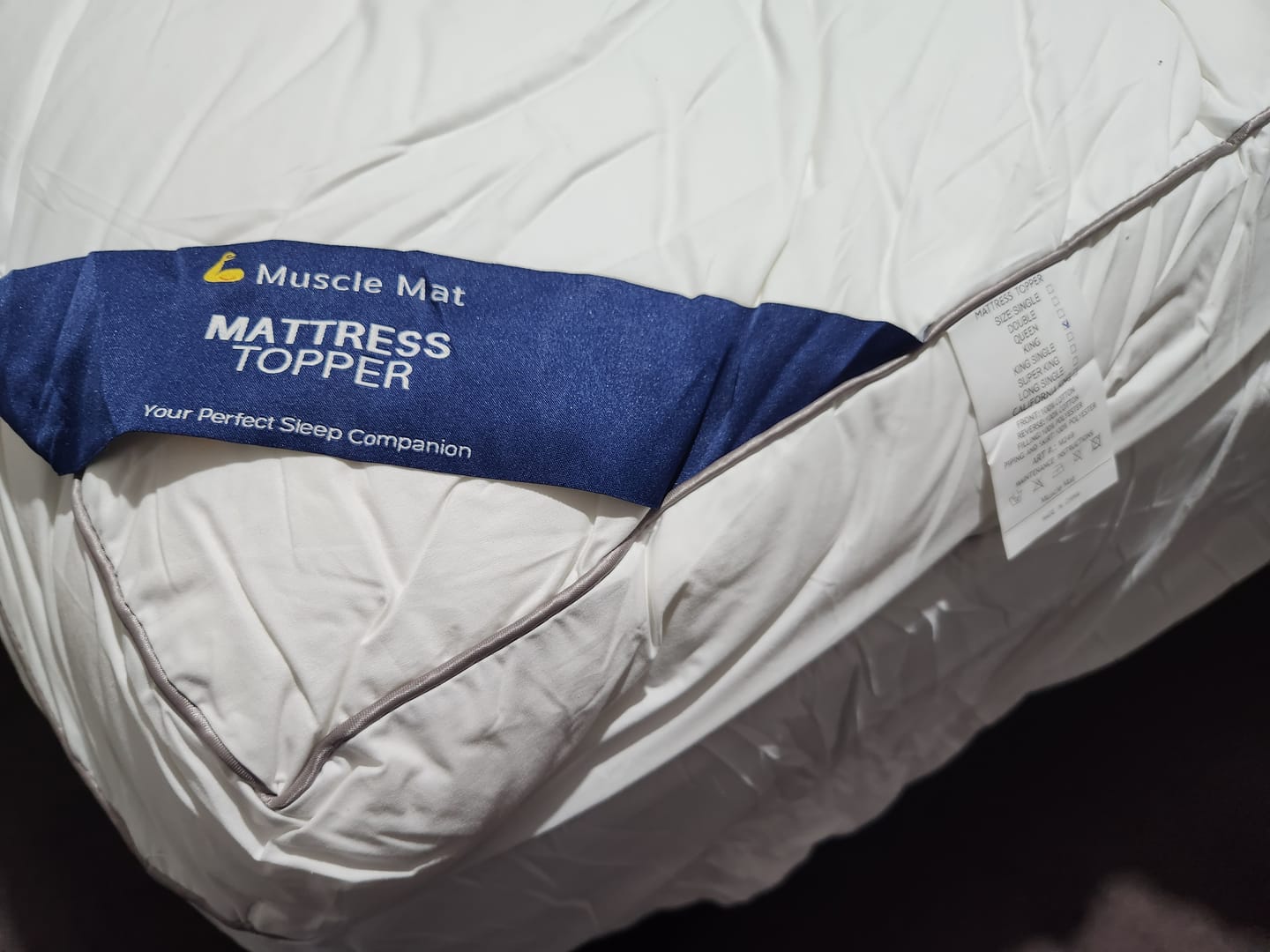 Customer photo review of Muscle Mat Luxury Mattress Topper