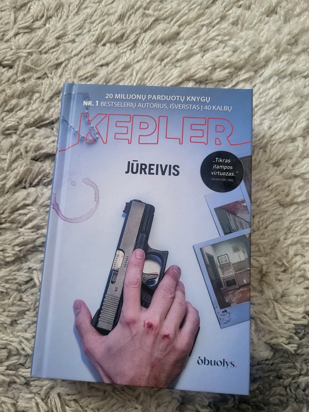 Customer photo review of Jūreivis: nauja Lars Kepler knyga!