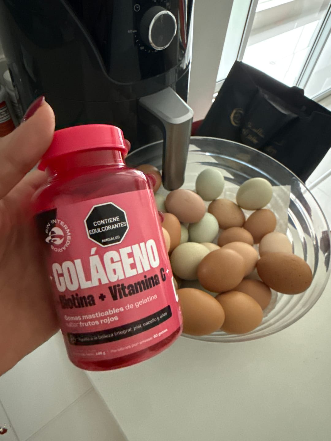 Customer photo review of Gomas con Colageno + Biotina + Vitamina C