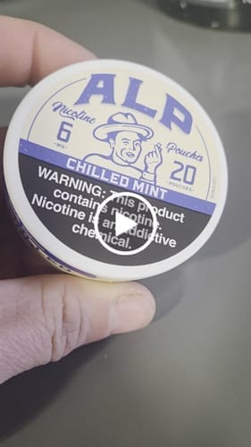 Customer photo review of Chilled Mint Nicotine Pouches