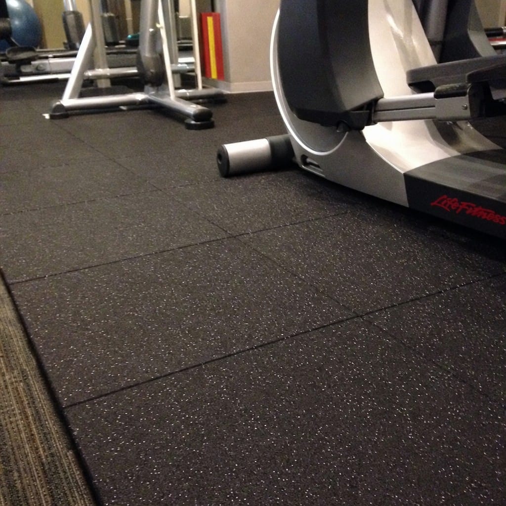 Customer photo review of 30mm Acoustic Rubber Gym Tiles | Soundproof Gym Flooring | 75 dB Noise Reduction | 200kg+ Drop Rated | EN 13893 Certified