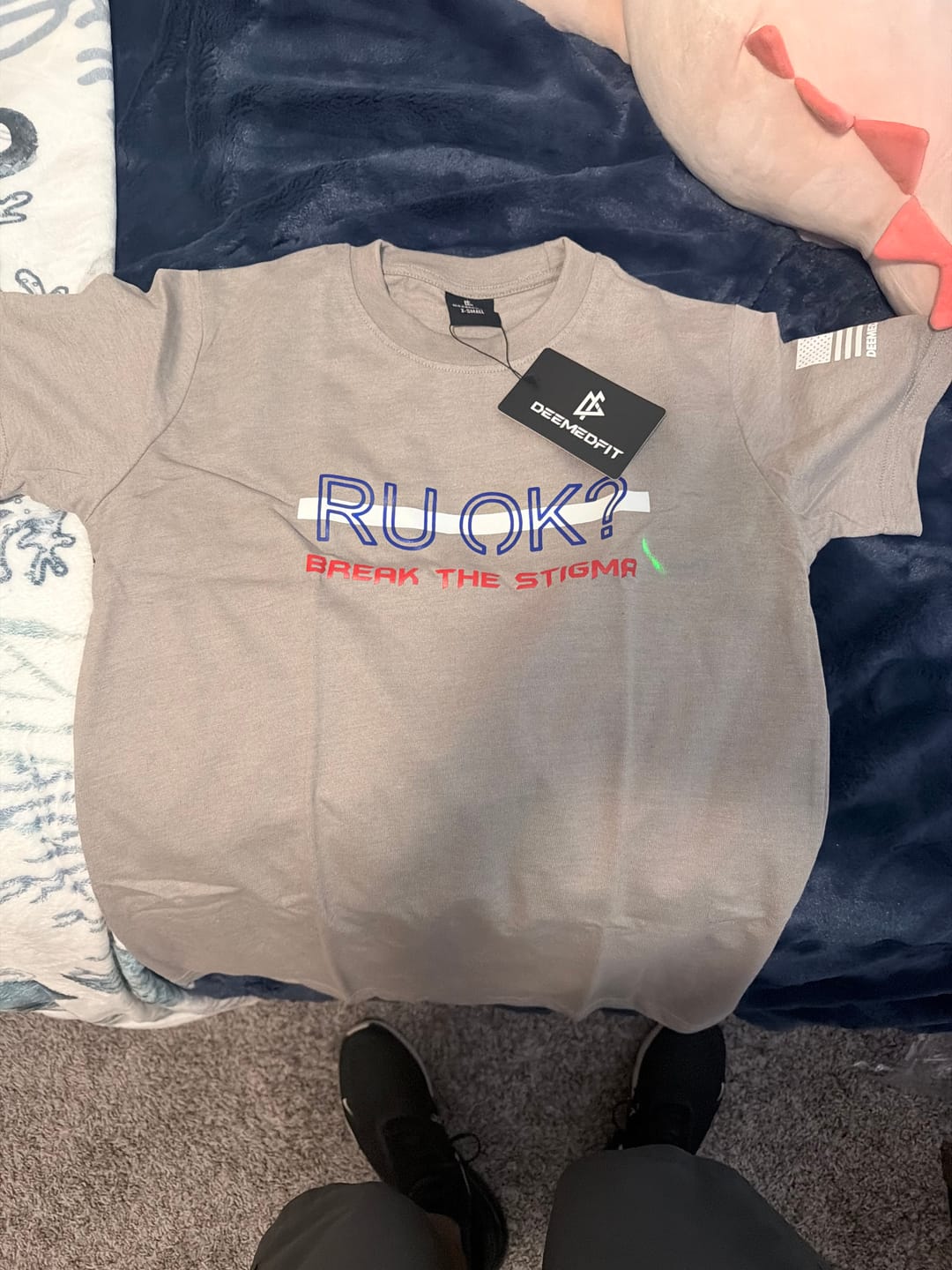 Customer photo review of Stigma Breaking Unisex Tee- White Line
