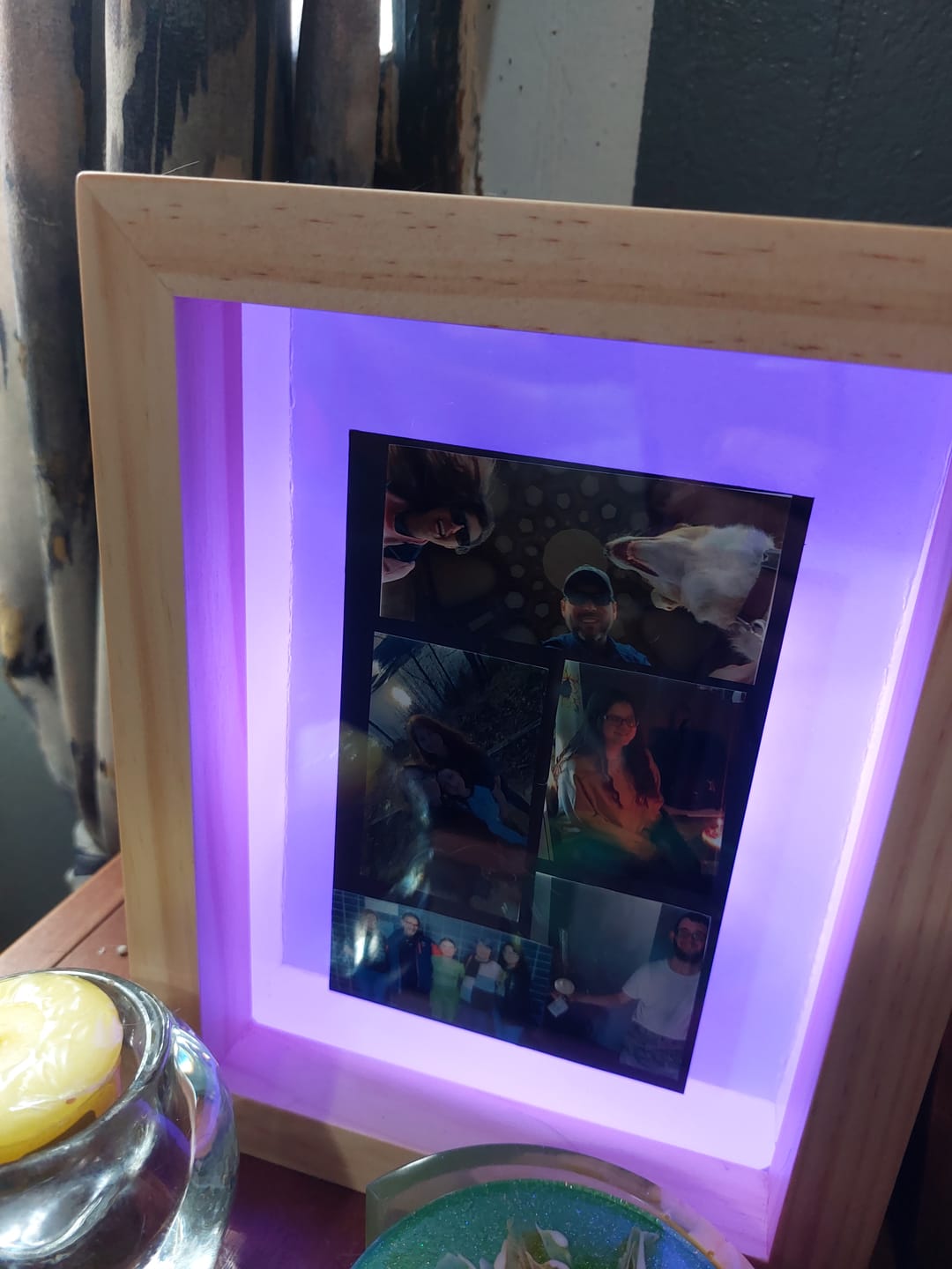 Customer photo review of Friendship Frame – Wi-Fi Picture Frame Lamp | Share Light & Memories Long Distance