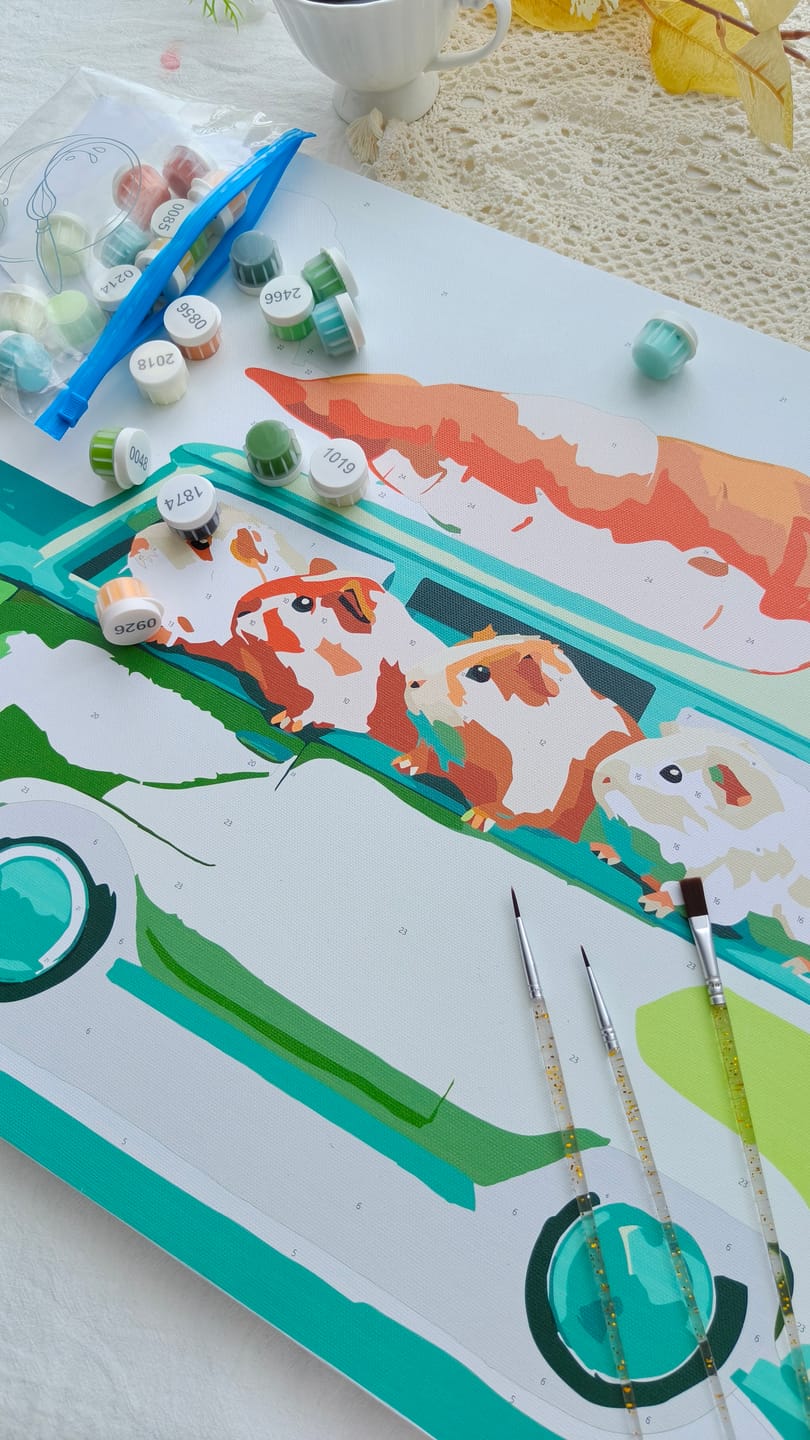 Customer photo review of Veggie Voyage | Paint by Number