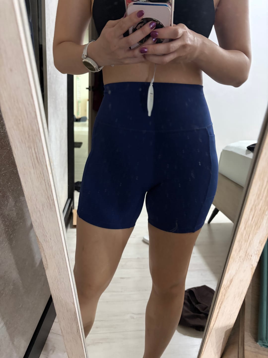 Customer photo review of Rise & Move 5'' Pocket Shorts