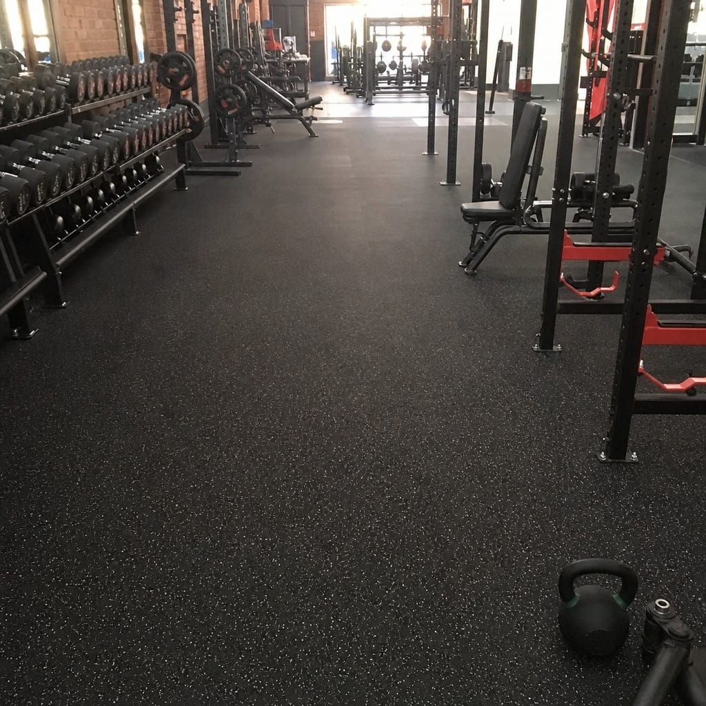 Customer photo review of Gym Flooring Rolls UK | Rubber Roll 1m Wide | Cut to Length