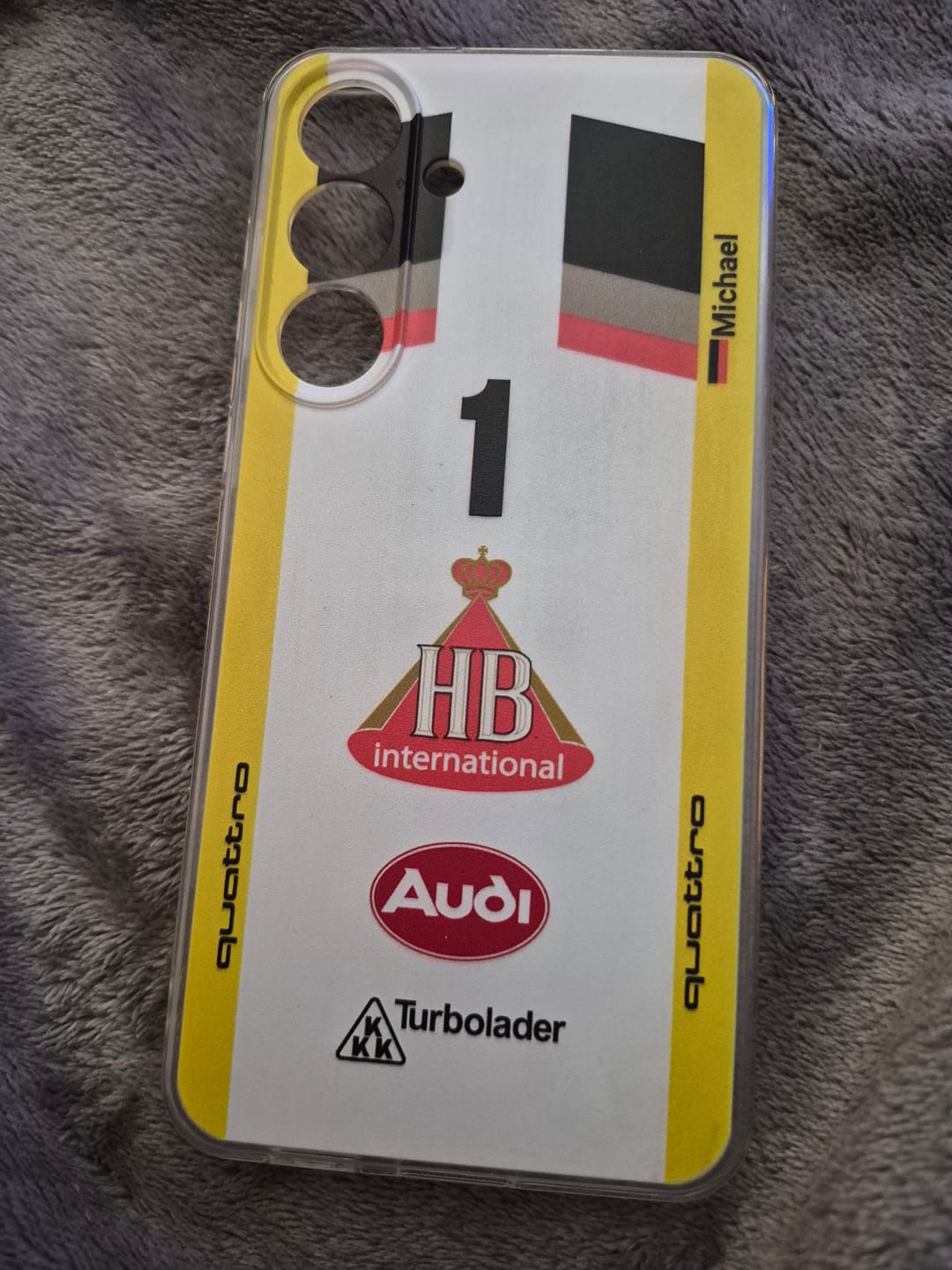 Customer photo review of Audi Quattro S1 E2 Gruppe B Livery - Individuelle Handyhülle für Samsung