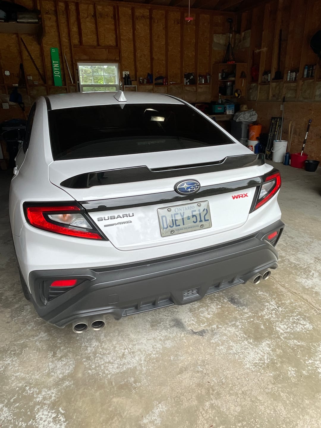 Customer photo review of Duckbill Style Trunk Spoiler - 2022-2025 Subaru WRX VB Sedan