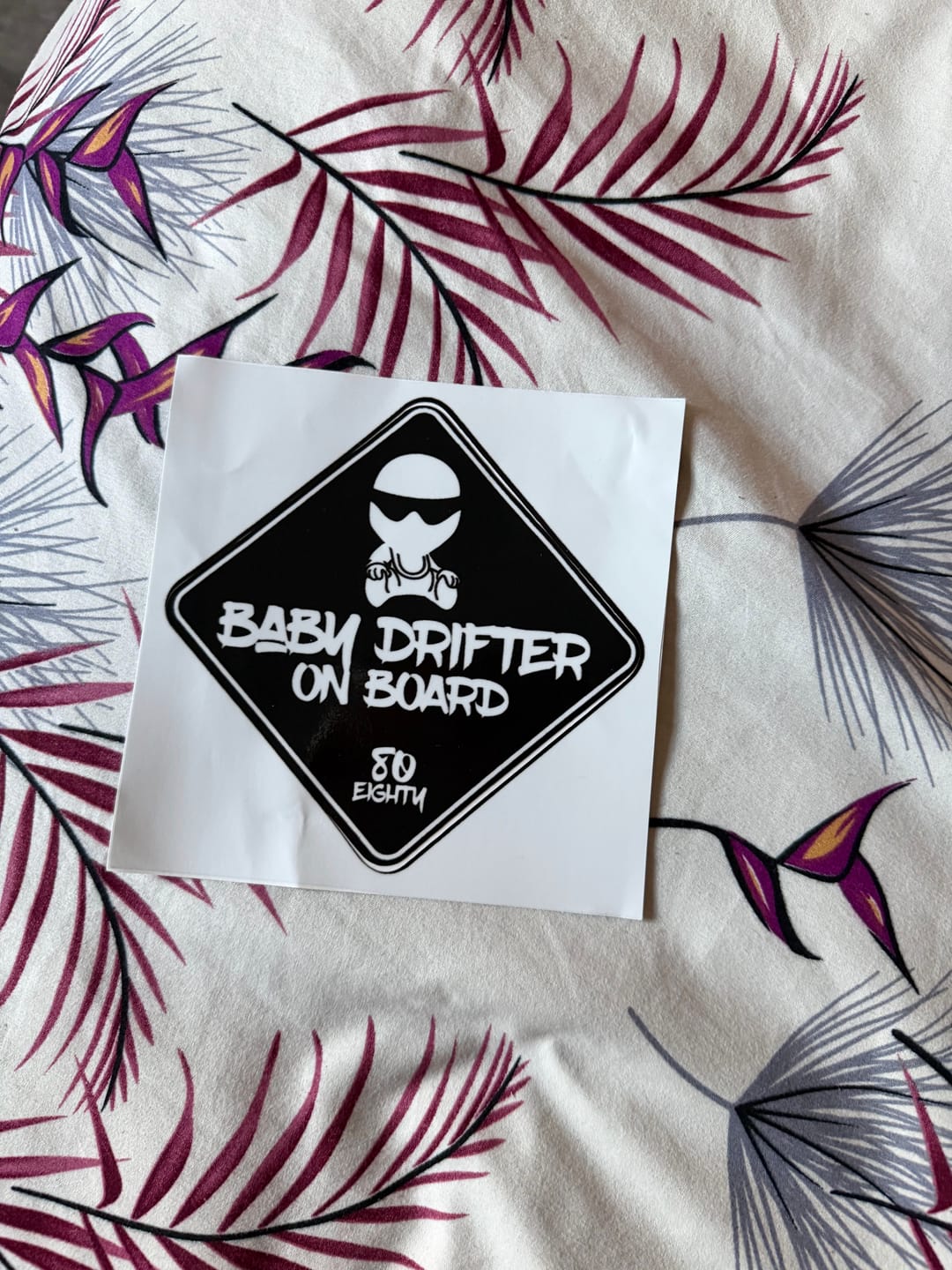 Customer photo review of 80Eighty® Baby On Board Sticker