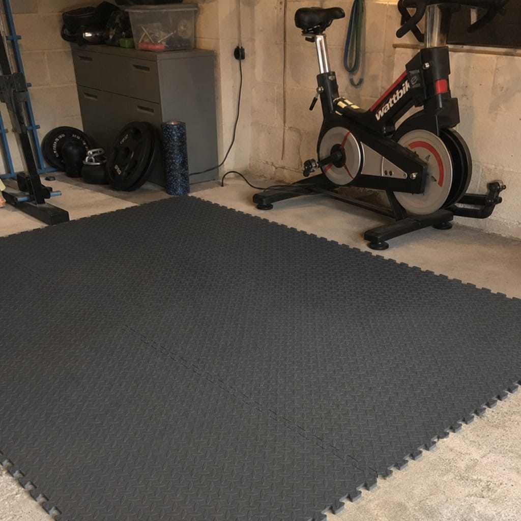 Customer photo review of Anti Fatigue Gym Mats UK | EVA Interlocking Tiles | 610mm