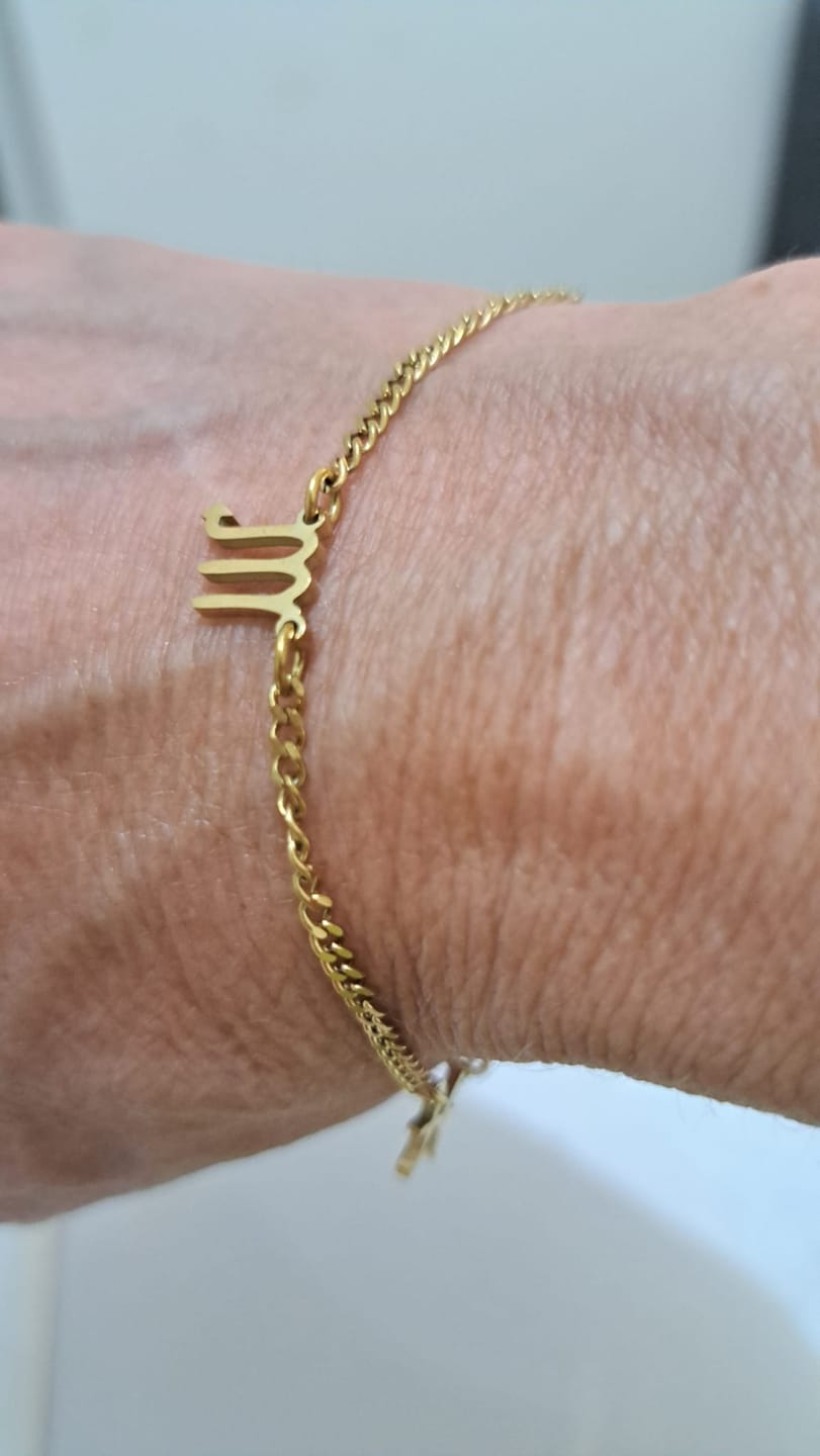 Customer photo review of Two Zodiac Signs Necklace