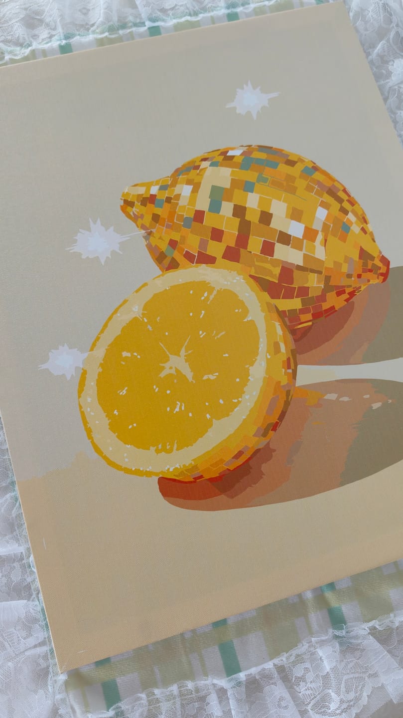 Customer photo review of Disco - Lemon | Paint by Number