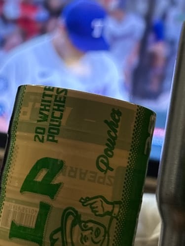 Customer photo review of Spearmint Nicotine Pouches