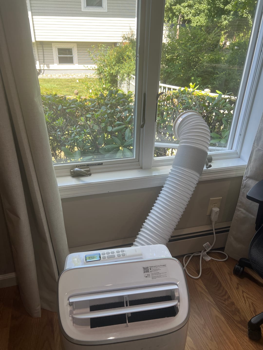 Customer photo review of Custom Portable AC Window Kit for Casement Windows
