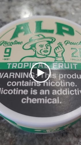 Customer photo review of Tropical Fruit Nicotine Pouches