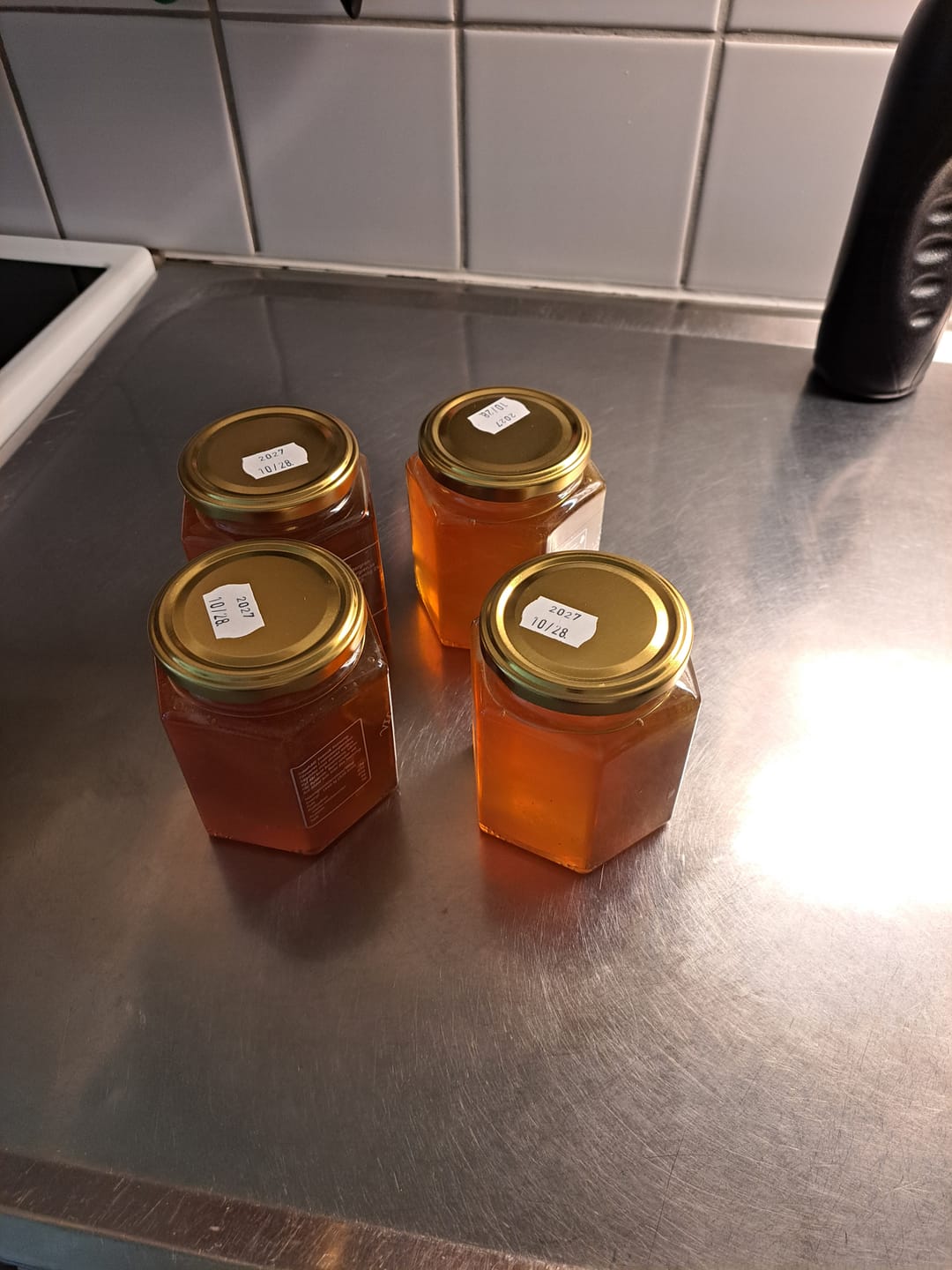 Customer photo review of Flytande honung 2 kg (4×500 g) – Svensk RAW honung