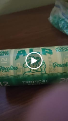 Customer photo review of Tropical Fruit Nicotine Pouches