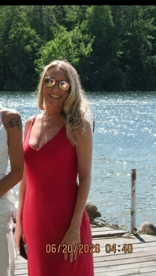 Customer photo review of Goddess Gown - Crimson