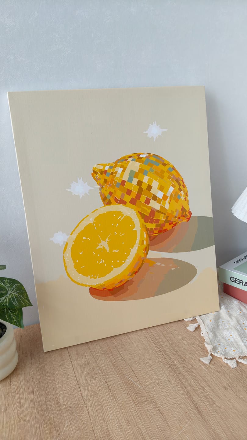 Customer photo review of Disco - Lemon | Paint by Number