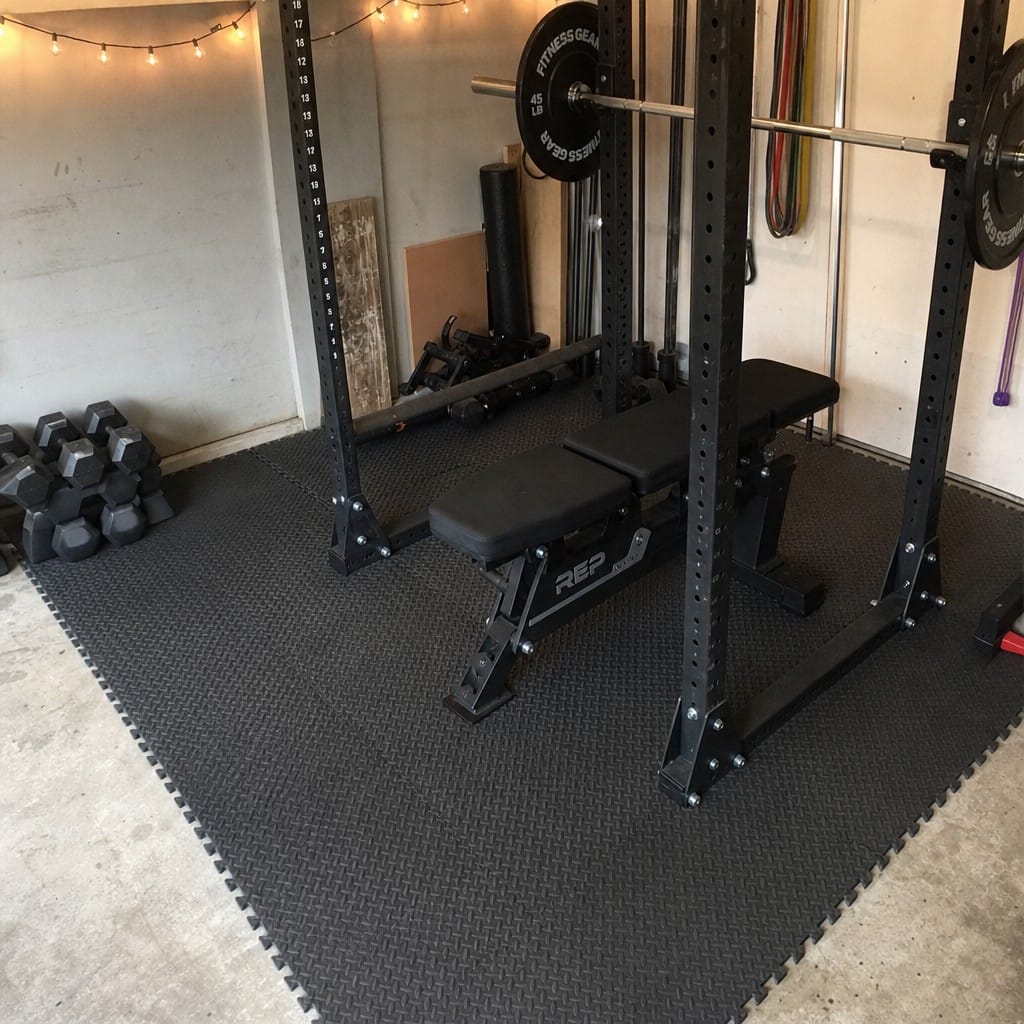Customer photo review of Anti Fatigue Gym Mats UK | EVA Interlocking Tiles | 610mm