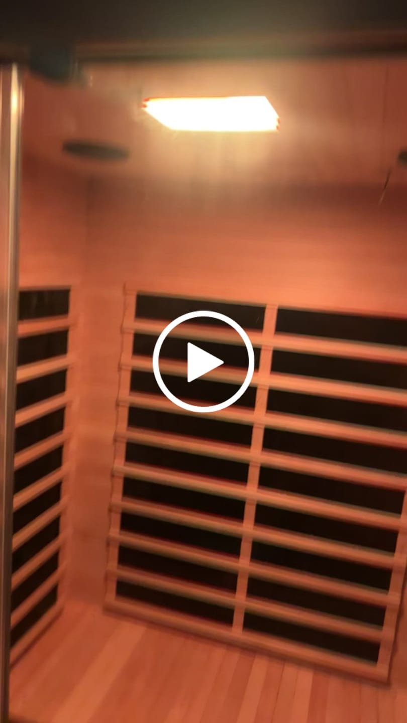 Customer video review of Kylin Low EMF Carbon Infrared Sauna Room 2 Person H6203 (Floor Heater included)